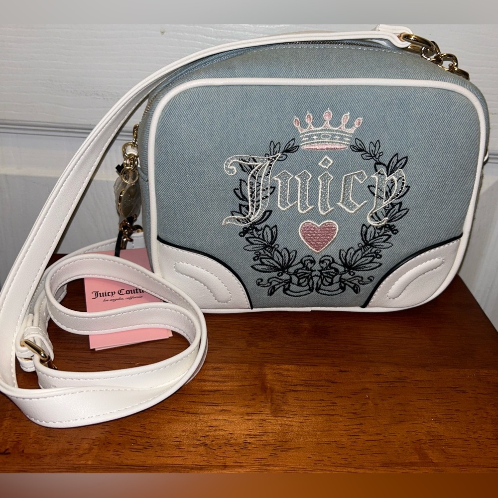 Brand New Washed Denim Juicy Couture Bag.